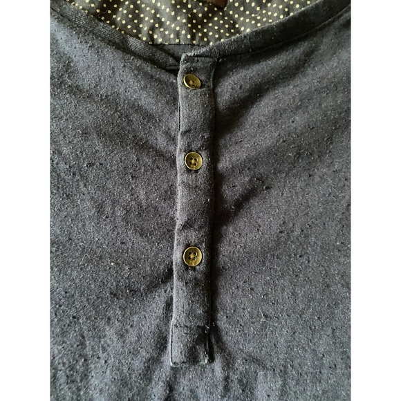 Scotch & Soda True Gentlemen Shirt Mens Large Long Sleeve Navy Henley - Picture 3 of 7